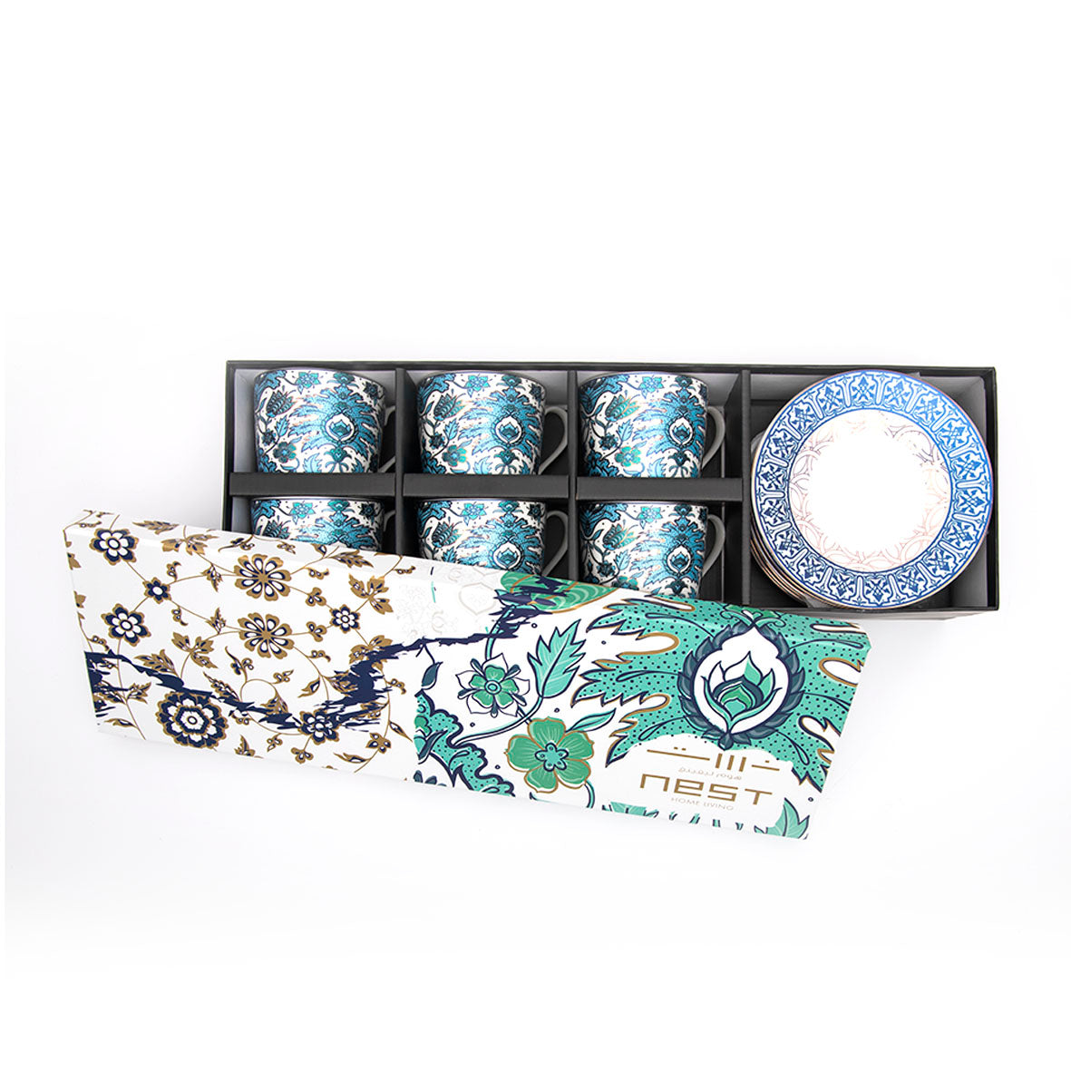 Nest Tea Cup And Saucer Set Of 6 | Drinkware | Spring Festival | Tea Cup & Saucer Set Nest Tea Cup And Saucer Set Of 6 | Drinkware | Spring Festival | Tea Cup & Saucer Set