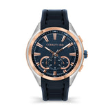 Cerruti 1881 Nogaredo Men  Blue  And Rose Gold Watch