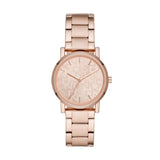 DKNY Women's Rose Gold Analog Stainless Steel Watch