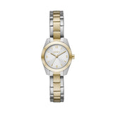 DKNY Women's Silver & Gold Analog Stainless Steel Watch