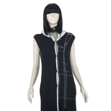 Oblique Women's Black/White/Red  Coat