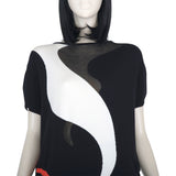 Oblique Women's Black,Rust and Orange  Coat