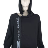 Oblique Women's Black Sweatshirt