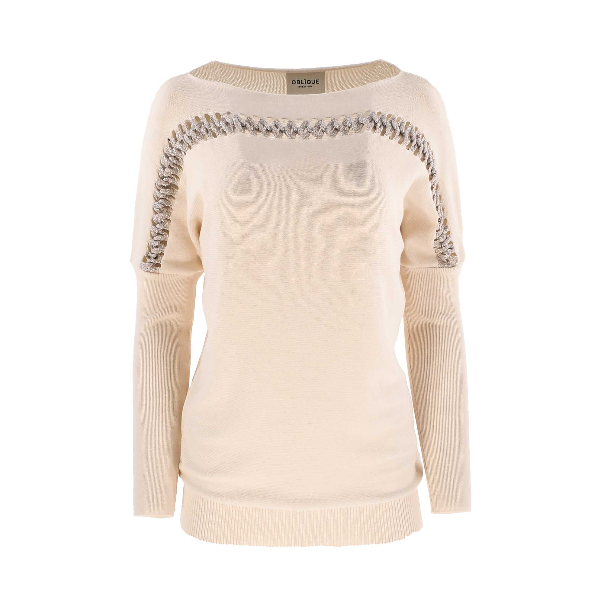 Oblique Women's Beige Creations Sweater | Clothing | GCC | Women | Women All Clothing | Women Knitwear & sweater | Women Top | Womens | Womens Fashion Oblique Women's Beige Creations Sweater | Clothing | GCC | Women | Women All Clothing | Women Knitwear & sweater | Women Top | Womens | Womens Fashion