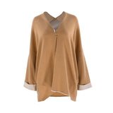 Oblique Creations Camel Cape For Women AW22