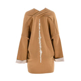 Oblique Creations Camel Cape For Women AW22