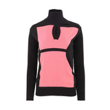 Oblique Women's Black & Pink Sweater