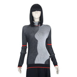 Oblique Women's Black/Rust/Orange Sweater