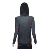 Oblique Women's Black/Rust/Orange Sweater