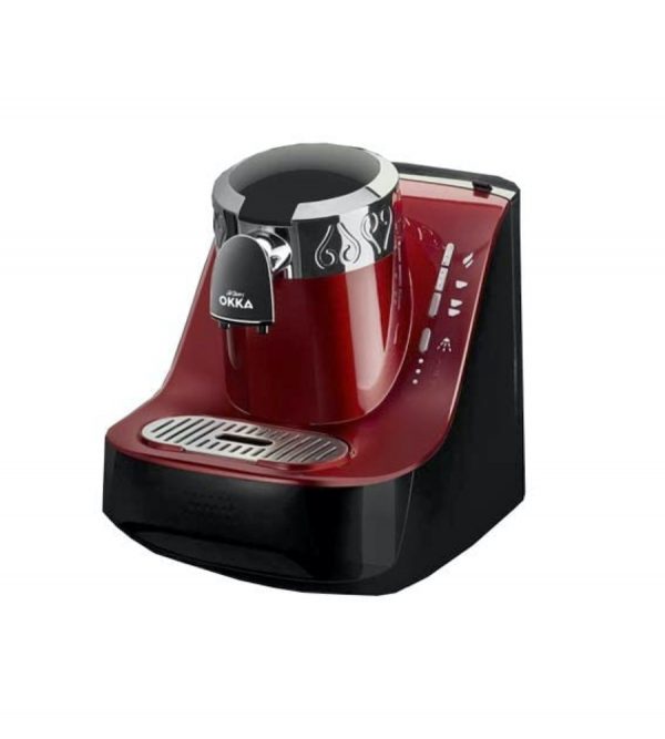 أرزوم أوكا ماكينة تحضير القهوة التركية لون أحمر
