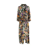 Momoni Multicolor Printed Silk Dress