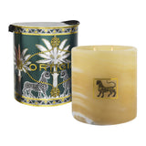 Ortigia Ambra Nera Candle Alabaster Large