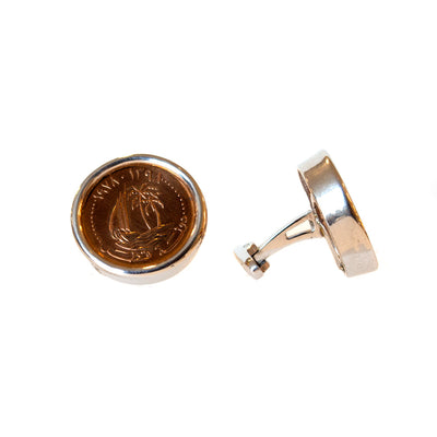 Ouzonian Qatar Coin Cufflinks