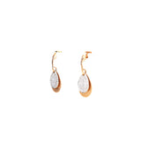 Ouzounian Earring 18 Carat Pink Gold With Round Diamond