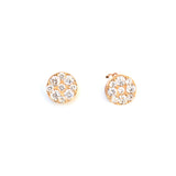 Ouzounian Earring 18 Carat Pink Gold With Round Diamond