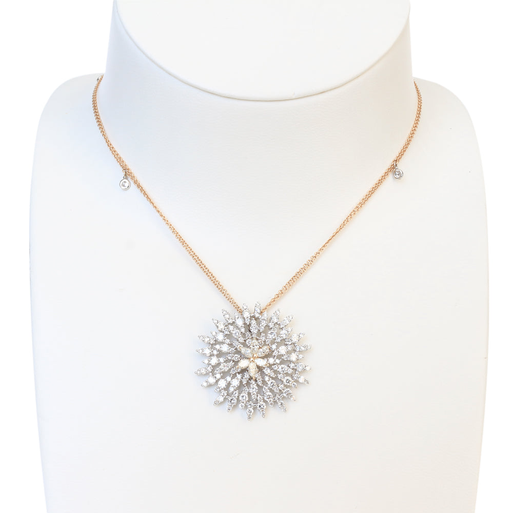 Ouzounian Necklace 18 Carat Pink Gold & Double Chain With Diamond | Fine Jewellery | Necklace | scat: Fine Jewellery | SP | Women Necklaces | Women Watches & jewellery | Womens Ouzounian Necklace 18 Carat Pink Gold & Double Chain With Diamond | Fine Jewellery | Necklace | scat: Fine Jewellery | SP | Women Necklaces | Women Watches & jewellery | Womens