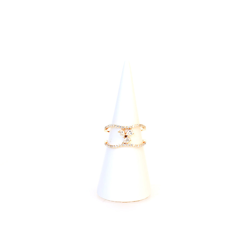 Ouzounian Ring 18 Carat Pink Gold With Round Diamond Size 7 | Fine Jewellery | Ring | SP | Women Rings | Womens Ouzounian Ring 18 Carat Pink Gold With Round Diamond Size 7 | Fine Jewellery | Ring | SP | Women Rings | Womens