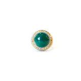 OuzounianÃ¢Â Men'S Ring Silver 925 With Round Diamond & Turquoise Size 10.5