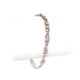 سوار اوزونيان من الذهب الابيض عيار 18 والالماس 