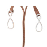 تعليقة اوزونيان من الذهب الابيض عيار18 مع الماس 