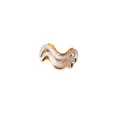 Ouzounian Ring 18 Carat Pink & White Gold With Diamond Size 6