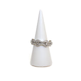 Ouzounian Ring 18 Carat White Gold With Diamond Size 8