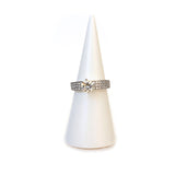Ouzounian Ring 18 Carat White Gold With Diamond Size 6.5