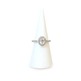 Ouzounian Ring 18 Carat White Gold WithÃ¢Â Diamond Size 6.5