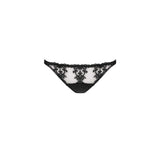 Fleur Of England Embroidered Onyx Ouvert Brief