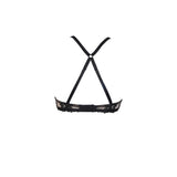 Fleur Of England Embroidered Onyx Strap Balcony Bra