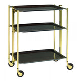 Platex Textable Laminated 3 Tiers Trolley Doree Rode Wood