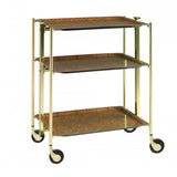 Platex Textable Laminated 3 Tiers Trolley Doree Gnarl