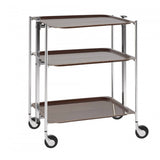 Platex Textable Trolley 3 Et. Chrome Wengue