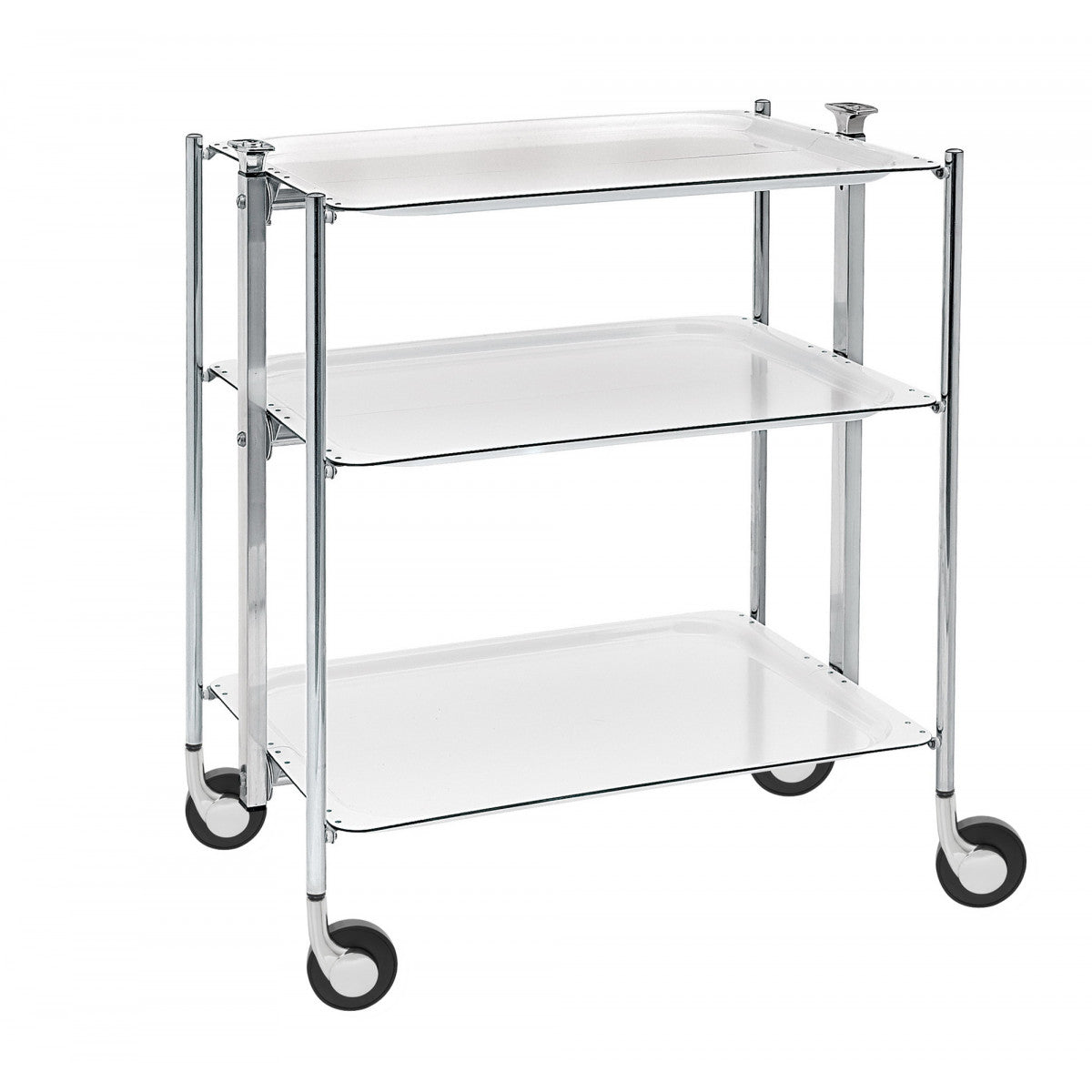 Platex Textable Trolley 3 Et. Chromee White | Trolley Platex Textable Trolley 3 Et. Chromee White | Trolley