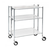 Platex Textable Trolley 3 Et. Chromee White