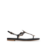 Cole Haan Pinch Lobster Sandal Black /White Leather