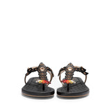 Cole Haan Pinch Lobster Sandal Black /White Leather