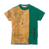 Alviero Martini Kids Boy's Green/Geo Set T-Shirt & Bermuda