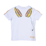 Alviero Martini Kids Boy's White & Geo Beige Set T-Shirt & Bermuda