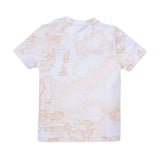 Alviero Martini Kids Boy's White/Geo Beige Set T-Shirt & Bermuda
