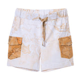 Alviero Martini Kids Boy's White & Geo Beige Set T-Shirt & Bermuda