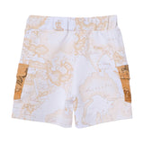 Alviero Martini Kids Boy's White & Geo Beige Set T-Shirt & Bermuda