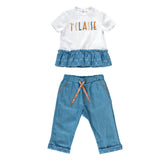 Alviero Martini Denim & Geo White Set