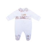 Alviero Martini White & Beige Sleepsuit