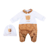 Alviero Martini Geo White Sleepsuit Set