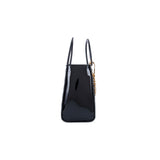 Valentino Orlandi Women's Black Patent & Gold Leather Handbag