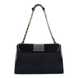 Valentino Orlandi Bag Black Sued & Black Patent Leather