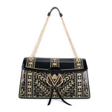 Orlandi Valentino Women's Leather Patent Shoulder Bag