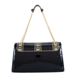 Orlandi Valentino Women's Leather Patent Shoulder Bag