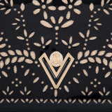 Valentino Orlandi Women's Black Leather Patent Shoulder Bag